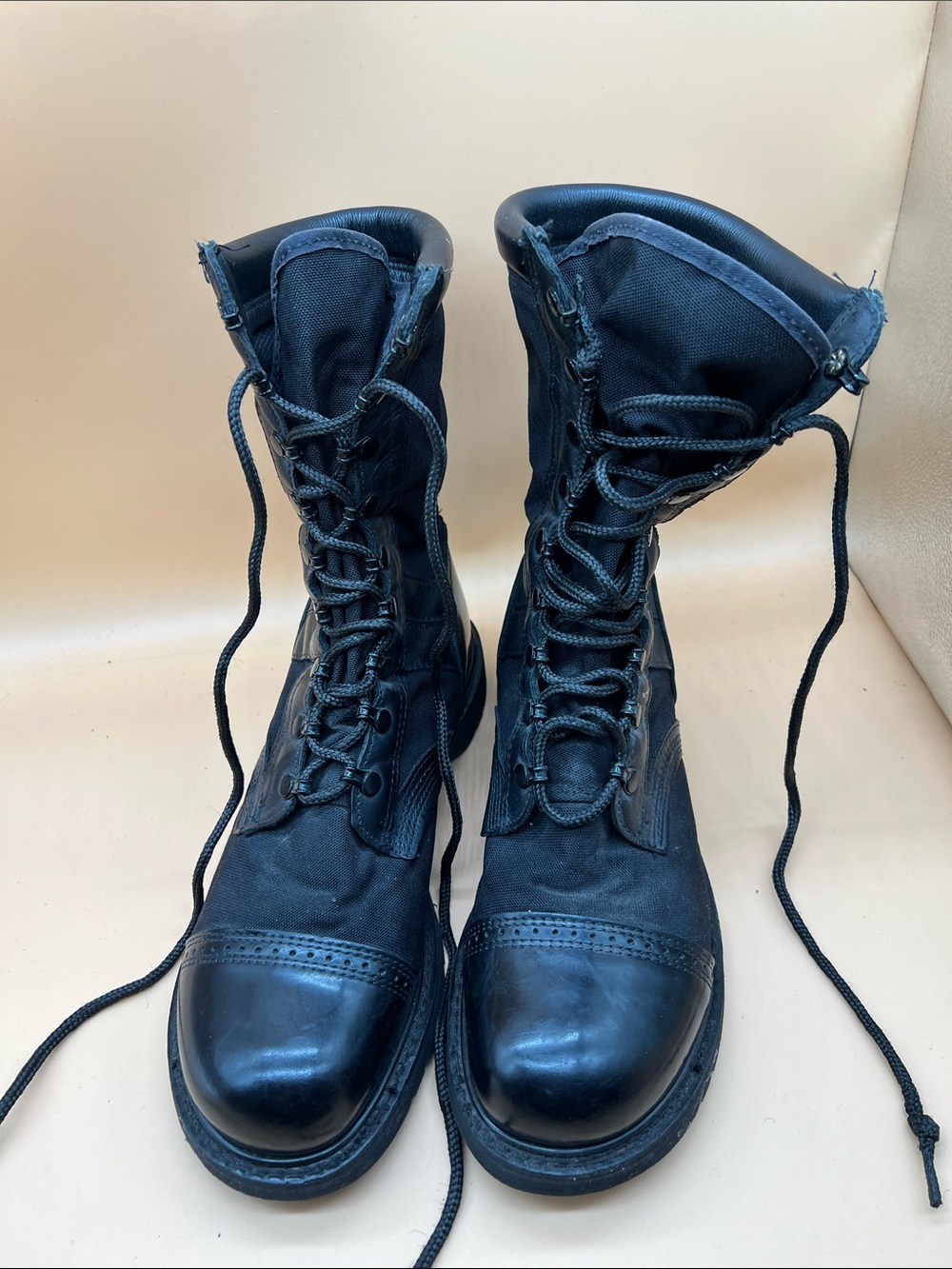 Corcoran black Combat Boots Men's sz 12 D - Picture 2 of 10